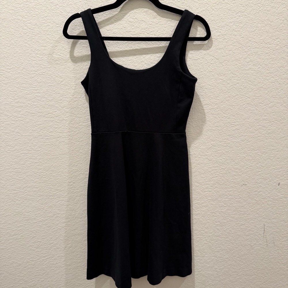 J.Crew Womens Black Sleeveless Fit and Flare Scoop Neck Mini Dress Size XS